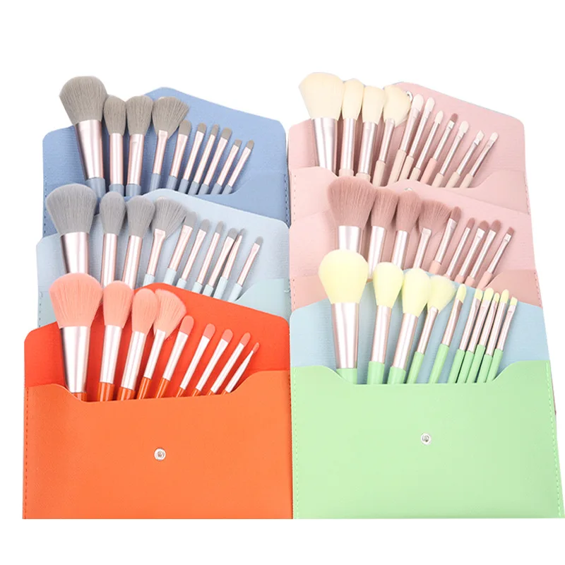 

Набор кистей для макияжа с мягкой щетиной и деревянной ручкой, 10 шт.