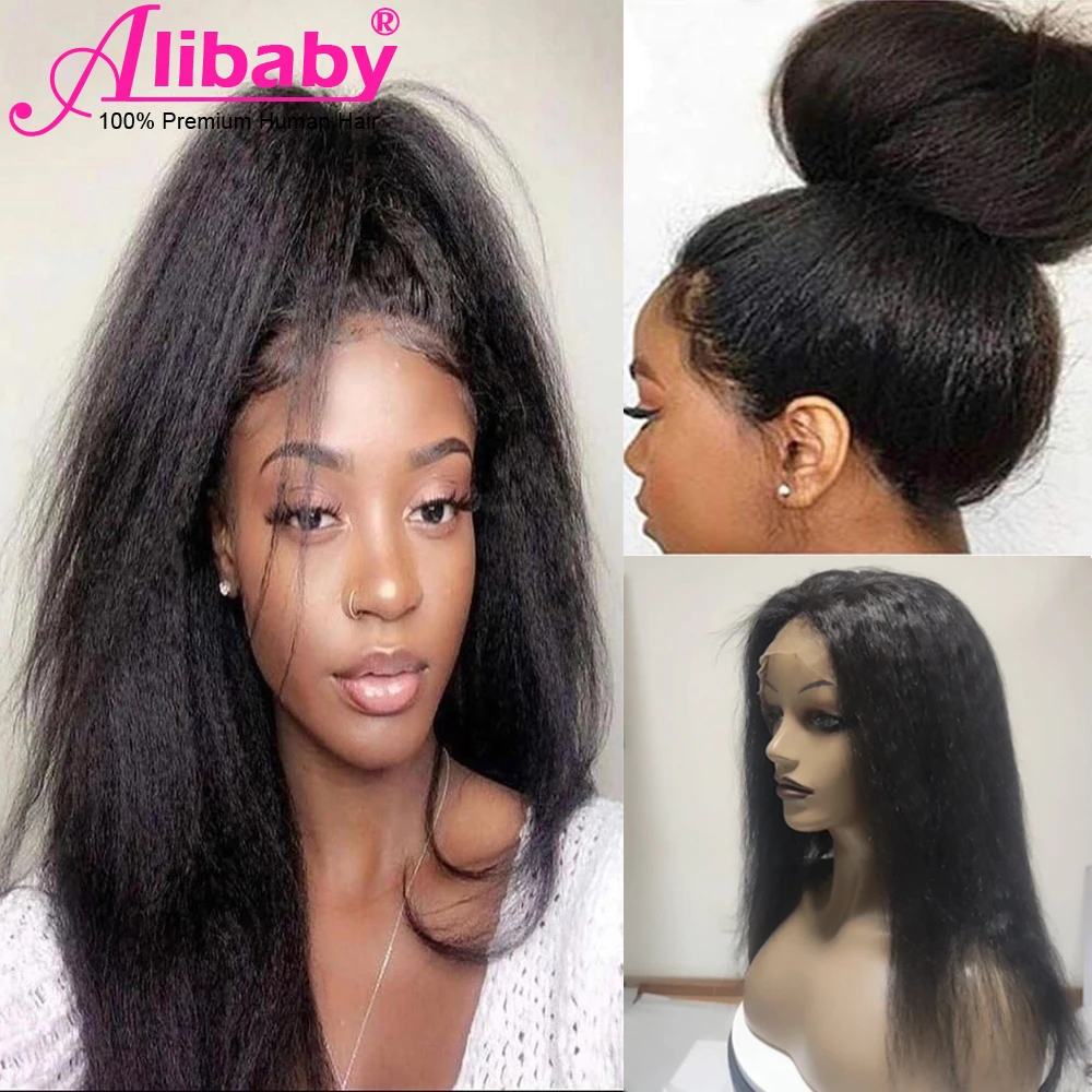 Beli Wig Renda Depan Lurus Keriting Di Rambut Manusia Wig Renda Depan BrazilianFrontal Telah Ditanami Dengan Rambut Bayi Wig Rambut Manusia Depan Yaki