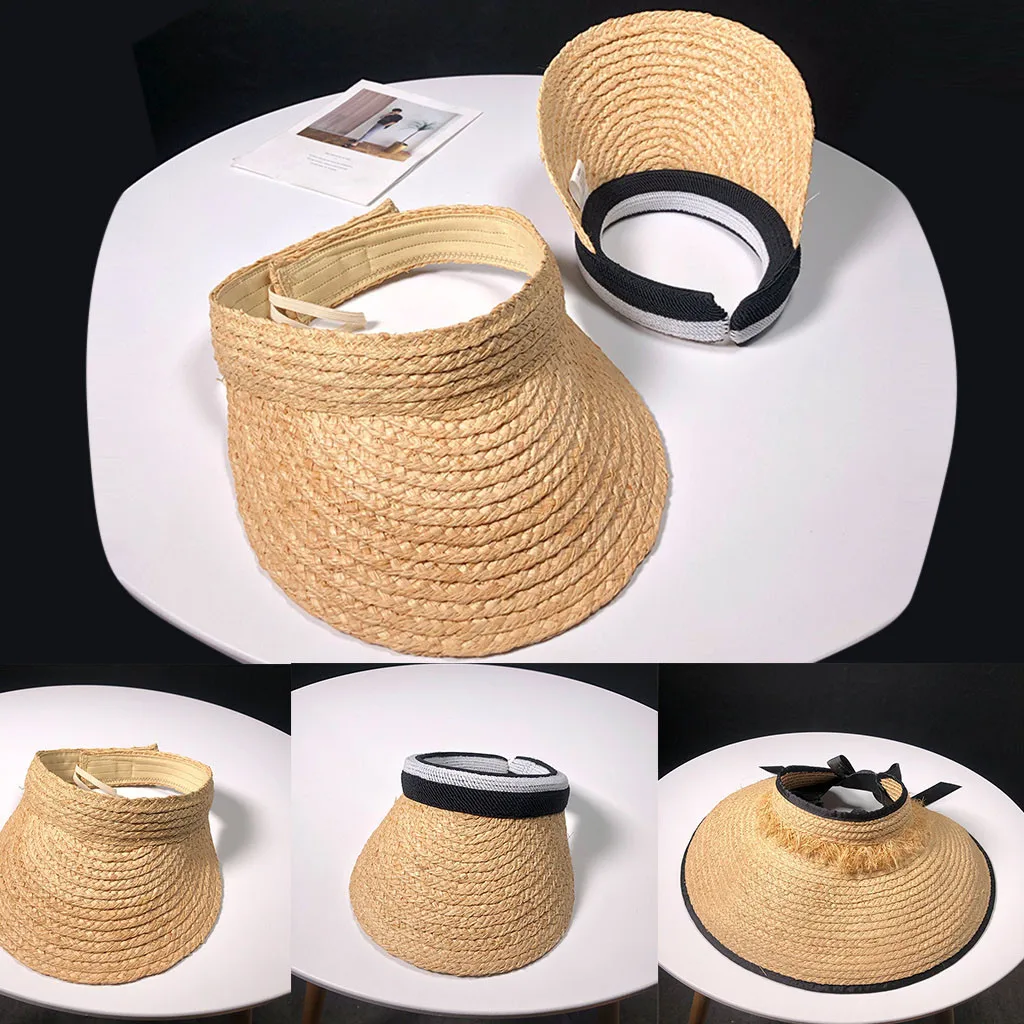 Шляпа SAGACE Соломенная женская с широкими полями модная Панама от солнца в