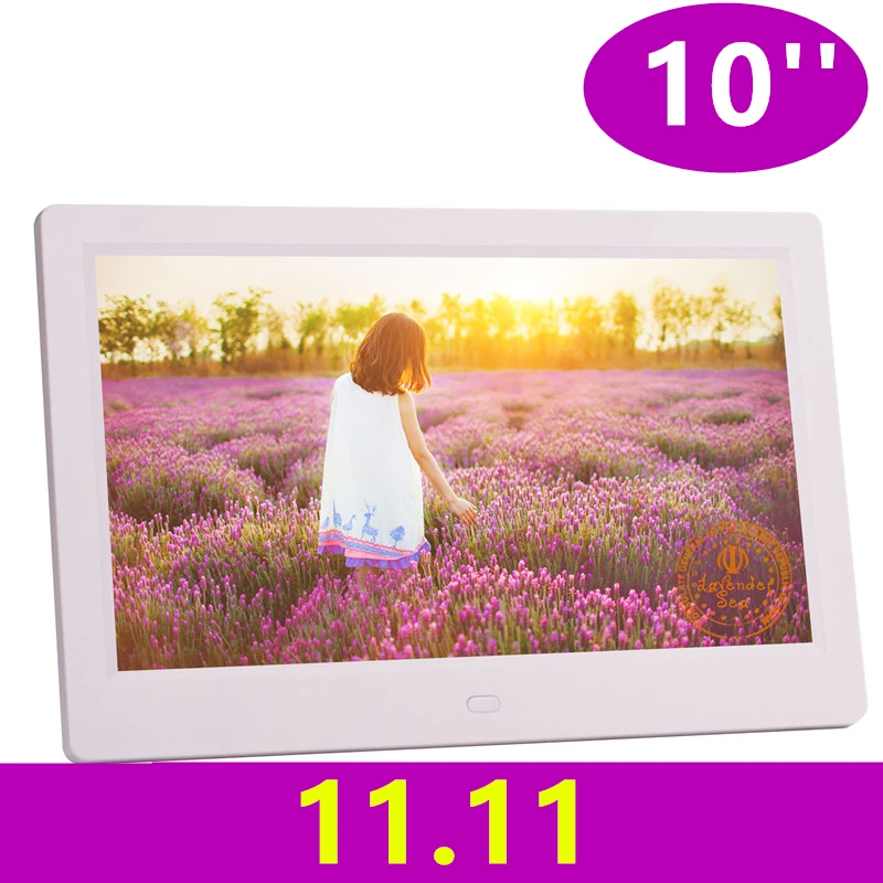 10 дюймовый светодиодный Подсветка HD 1024*600 полный Функция цифровая фоторамка электронный альбом Цифровой Фото Музыка Видео