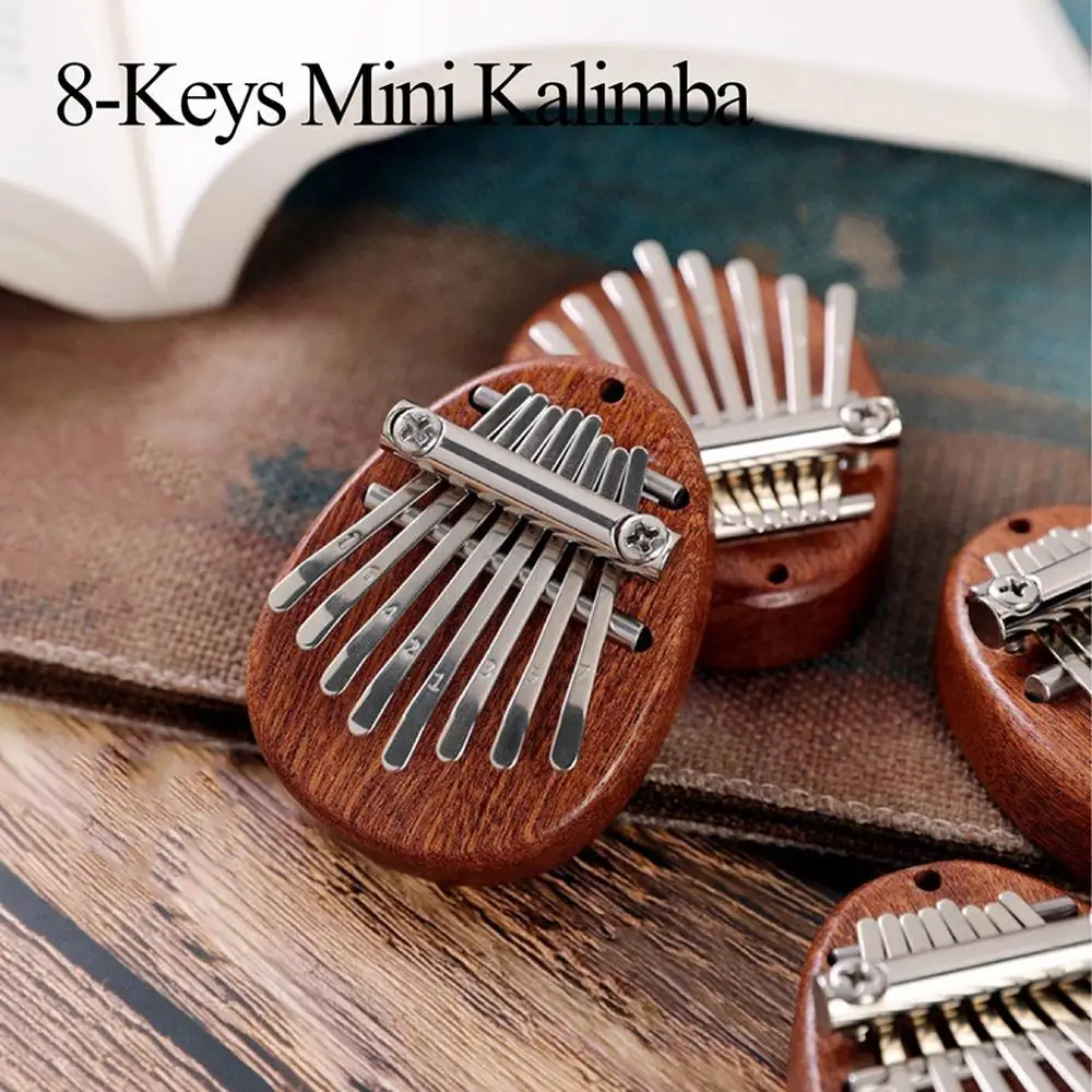Изысканное мини-пианино Kalimba на 8 клавиш палец большой игрушка из массива дерева с