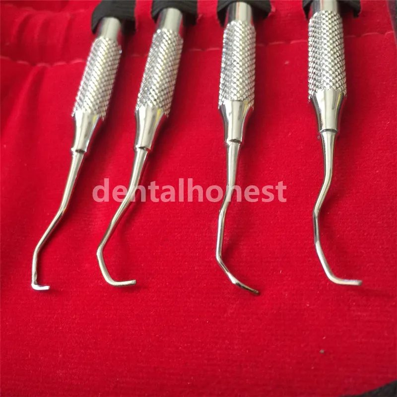 2019 new Dental Gracey curettes Set of 8 Periodontal Scaler Calculus Stainless Steel scaler dental tool kit teeth cleaning | Красота и