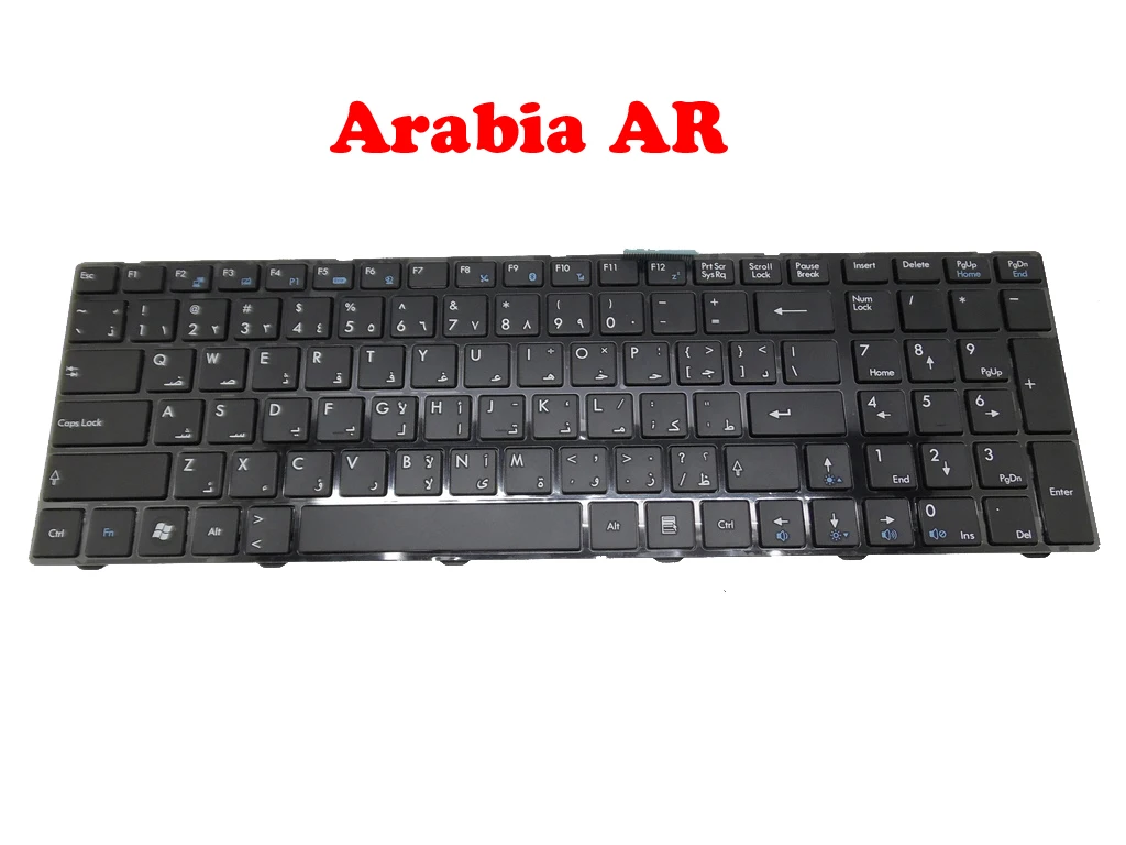 AR FS Keyboard For MSI CR620 CR720 V111922AK1 S1N-3EAR221-SA0 S1N-3ETR241-SA0 S1N-3EAR221-SA0 Farsi V111922AK3 S1N-3EFS221-SA0