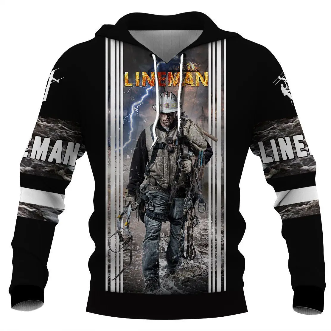 

PLstar Cosmos 3DPrint Newest Lineman Work Job Unique Funny Men/Women Cozy Hrajuku Casual Streetwear Hoodies/Zip/Sweatshirt O-5