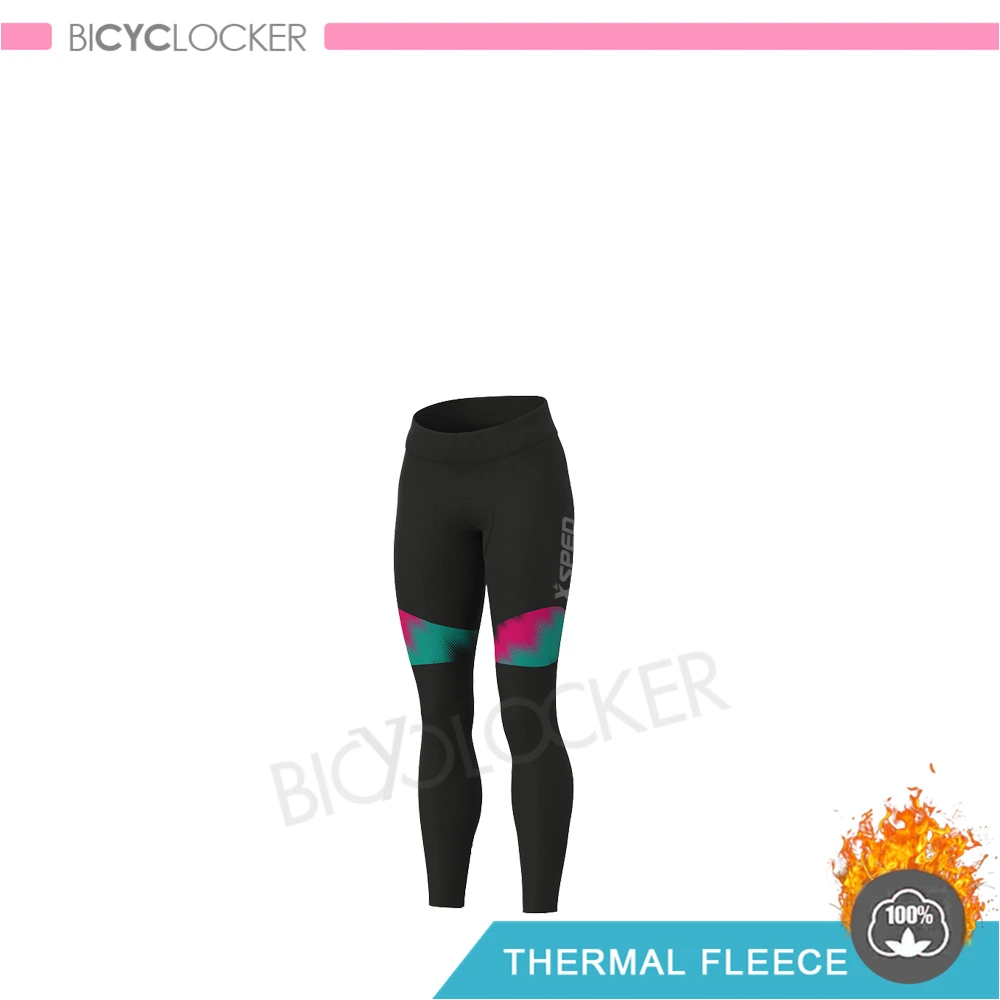 Pants Куртка женская зимняя одежда для велоспорта, комплект из Джерси с длинным рукавом для шоссейного велосипеда, Теплая Флисовая одежда для женщин, костюмы для верховой езды - Color: Pants