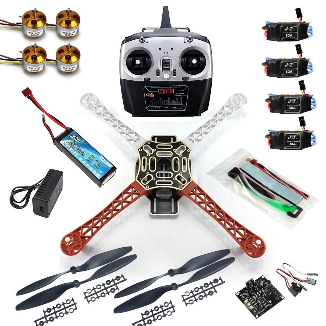 

4 оси RC Мультикоптер Дрон RTF ARF KK V2.3 монтажная плата 1000KV двигатель 30A ESC Lipo F450 рама комплект 6ch TX Rx F02192-A