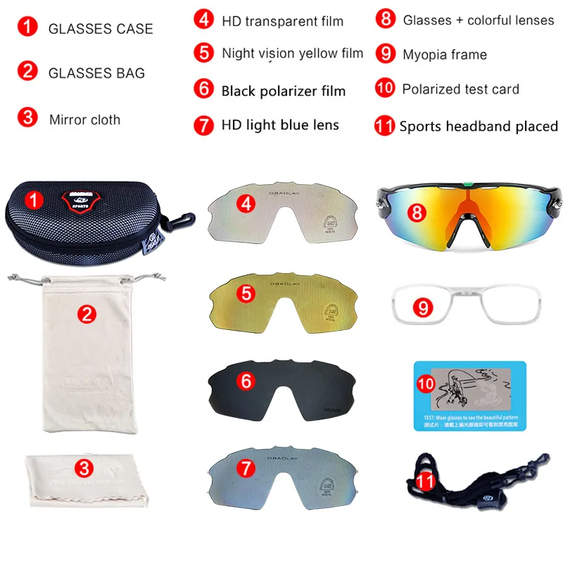 

Polarised Cycling Glasses MTB Sports Glasses Bike Goggle Eyewear Bicycle Sunglasses Outdoor For Man Women Cycling Equipment 2021