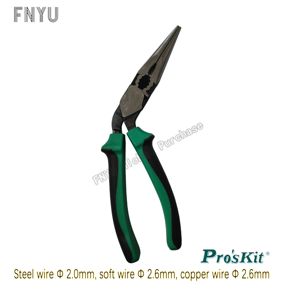 Pro'sKit плоскогубцы для носа изогнутые с наконечником на 8 градусов ''