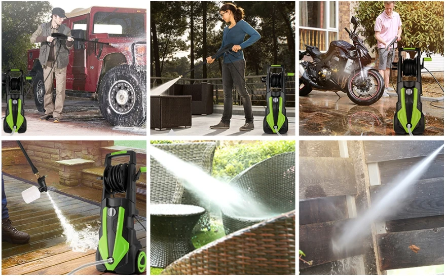 للبيع غسالة الضغط 3500PSI ، ماكس 2.6GPM 1800 واط غسالة الطاقة الكهربائية مع 4 وسائط الرش ، جهاز تنظيف يعمل بالضغط العالي غسالة الضغط ، منظف Machi