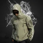 Куртка мужская тактическая в стиле милитари, водонепроницаемая, ветрозащитная, с мягкими оболочками