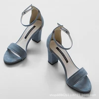 summer 2022 new high heel shoes for woman luxury fashion sandals for women high 5cm 8cm casual women sandals high quality