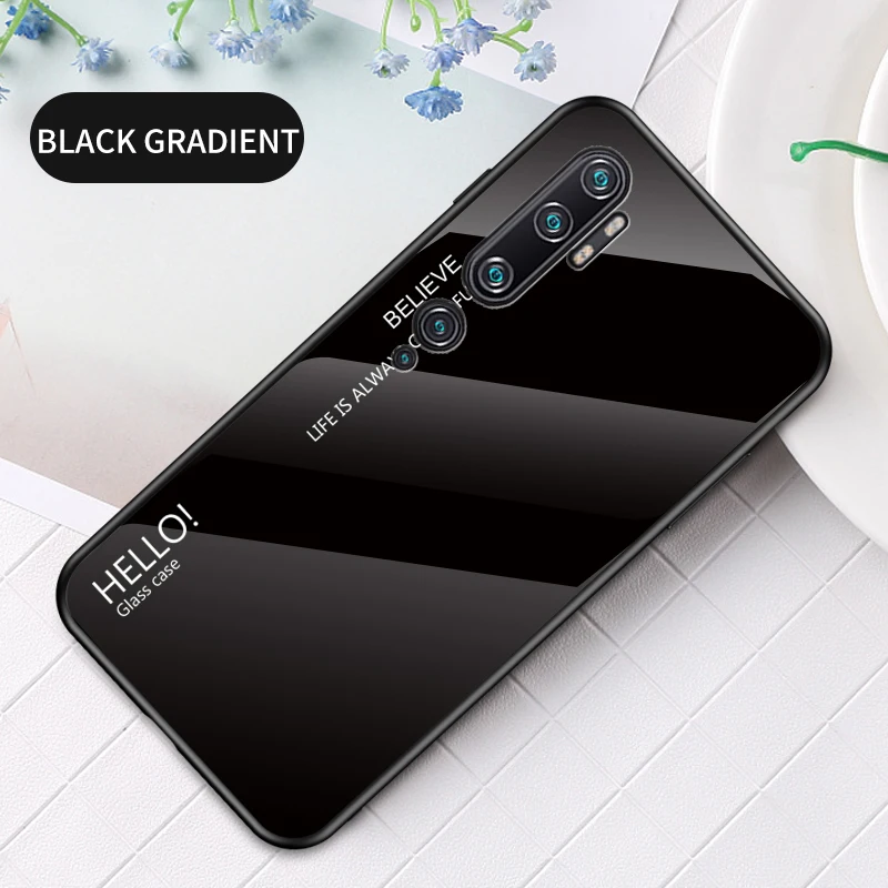 Note 10 Pro Чехол Zroteve силиконовая рамка стеклянная крышка для Xiaomi mi Note 10 чехол обесцвечивающее стекло задняя крышка Xia mi Xio mi Note 10