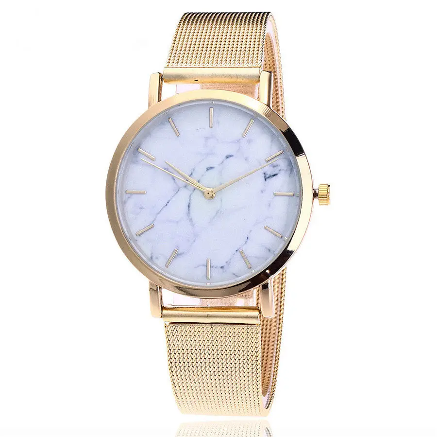bajeeta marble style leather quartz women watch top brand men watches fashion casual sport wrist watch hot sale lovers relojes free global shipping