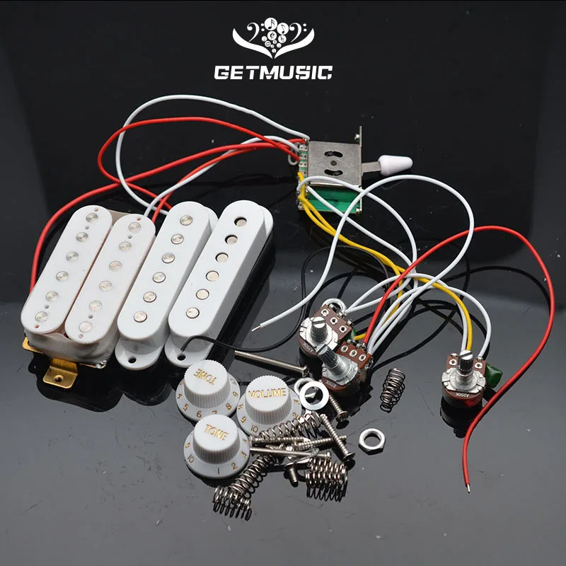 ST Электрогитары пикап предварительно смонтированный монтажный жгут 5