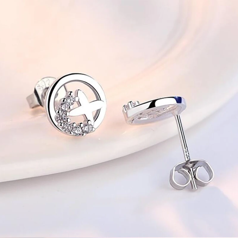 925 пробы серебряные серьги Нежный Симпатичные тапочки с узором в виде светильник