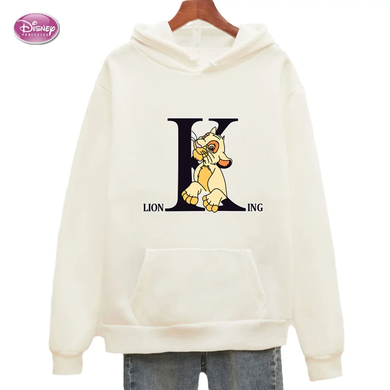 

Disney Anime The Lion King Siba Women's Polerones Long Sleeve Top Fleece Thick Warm Harajuku Hoodie Ladies Autumn Winter Y2k 90s