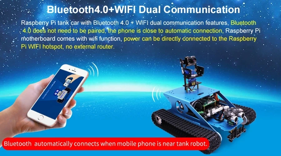 Yahboom умный автомобиль G1 умный Танк робот комплект RC автомобиль с wifi камерой для Raspberry Pi 4B/3B