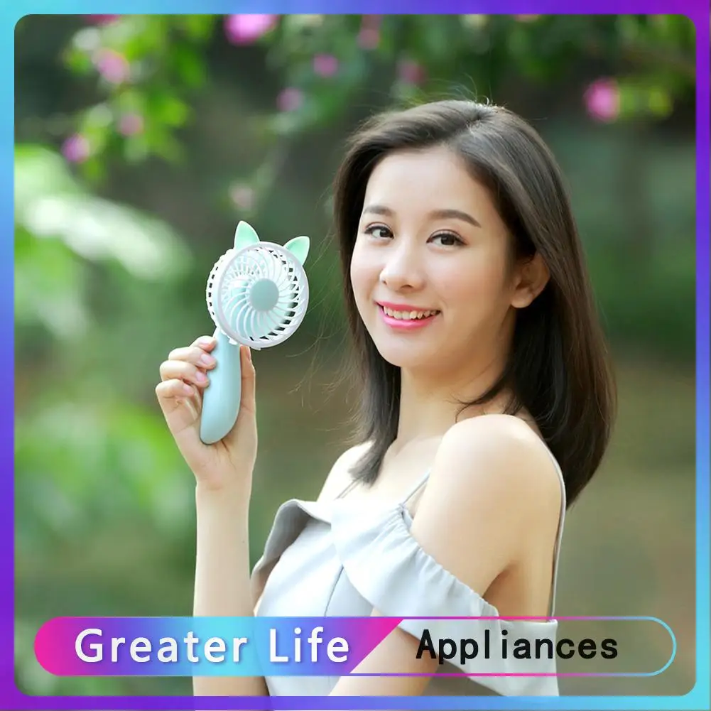 

Portable USB Charging Mini Cute Fan 3 Modes Speed Regulation Fan Air Cooler