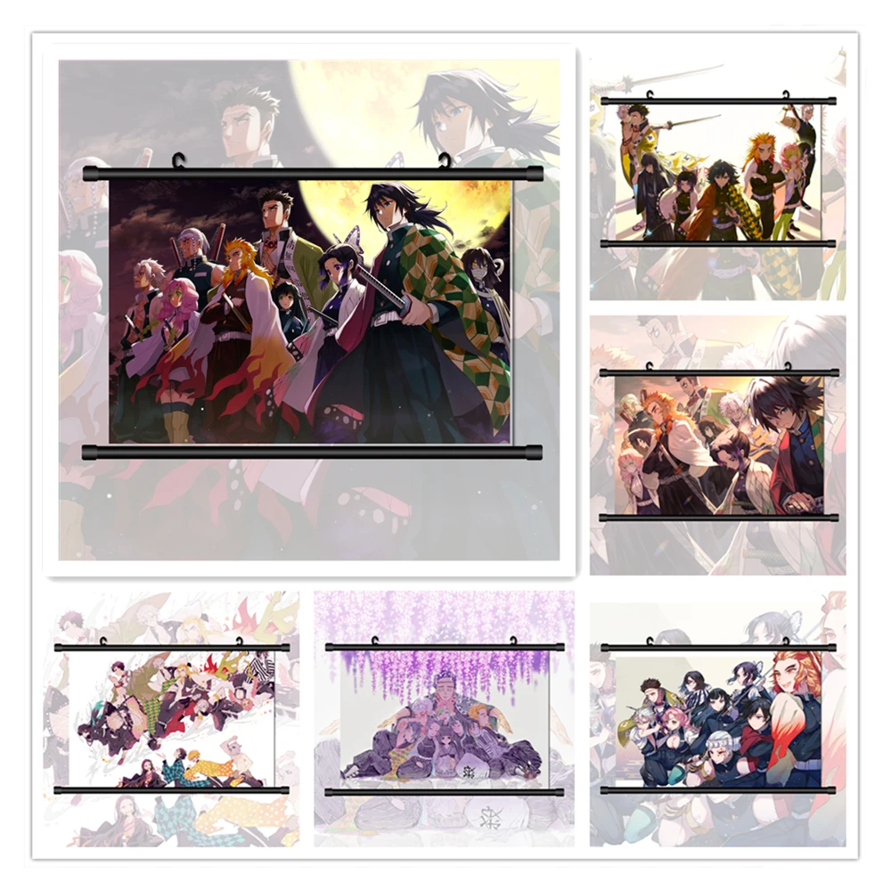 

Demon Slayer Kimetsu no Yaiba Anime Manga HD Print Wall Poster Scroll