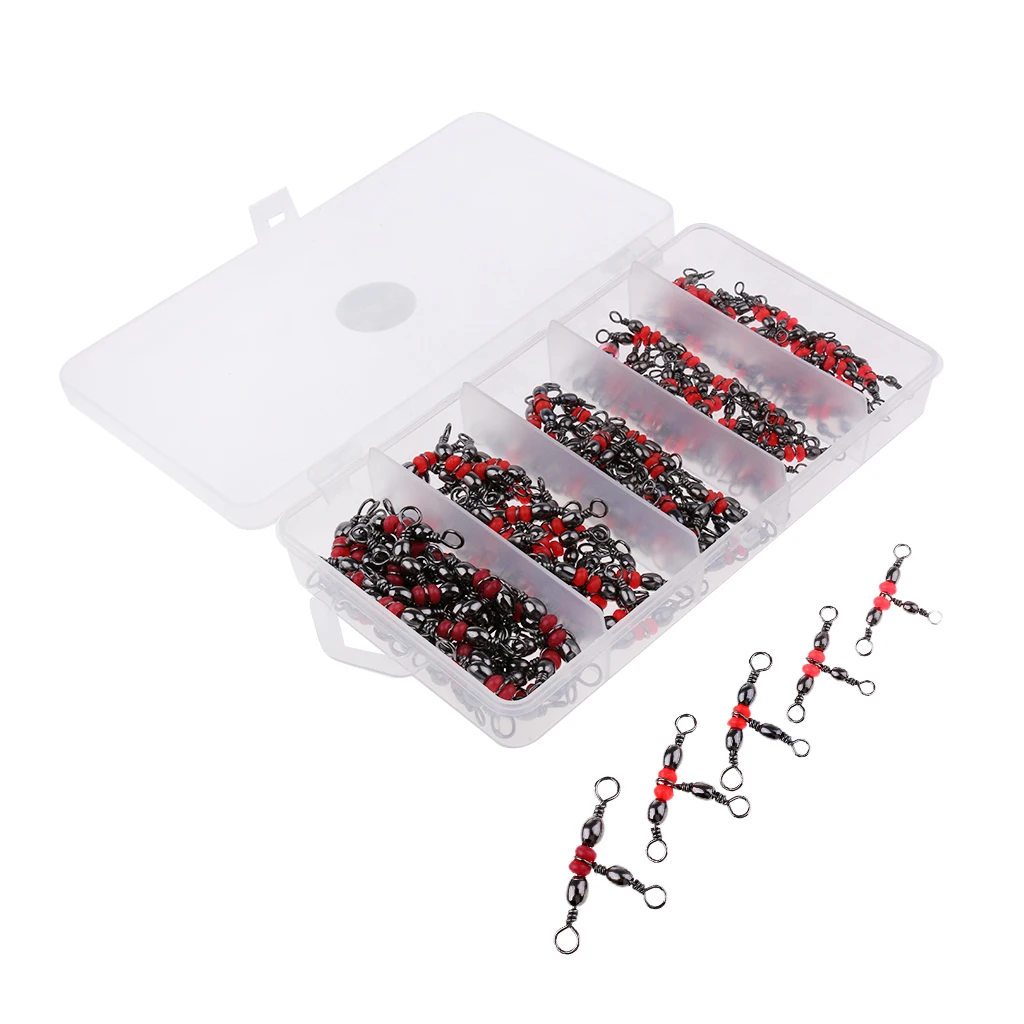 

125 Pieces Of Fishing 3 Way Rolling Whirl T-type Suitable For Night Fishing