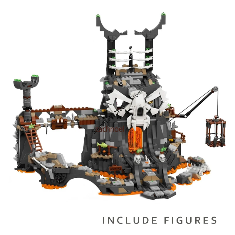 

2021 New Skull Sorcerer's Dungeon Building Blocks Bricks with Figures Compatible 71722 DIY Toys Birthday Gift