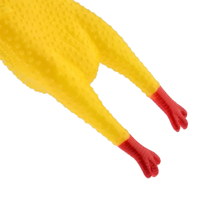 17 см 1 шт. визжащая курица игрушка со звуком искусственный продукт инструмент для