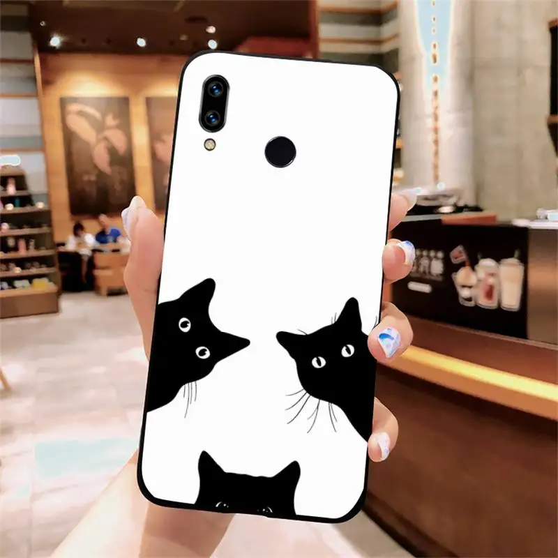 

Cartoon Cat Astronaut Animals Phone Case For Xiaomi Redmi note 4 4X 8T 9 9s 10 K20 K30 cc9 9t pro lite max
