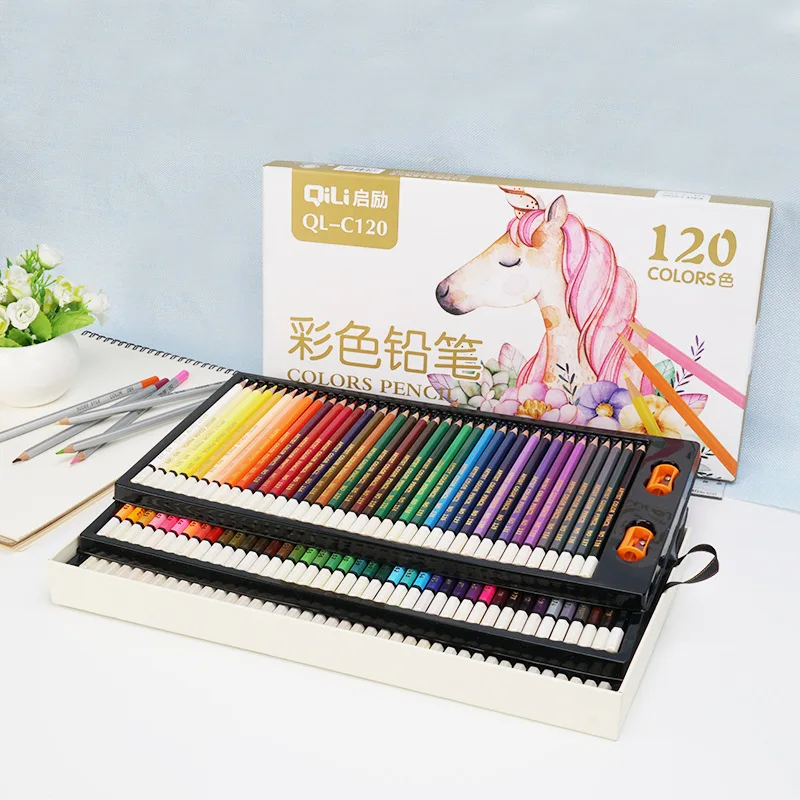 

48/72/120 Sketching Oil Colored Pencil Artist Professional Color Pencils Set For Students Drawing School Art Supplies