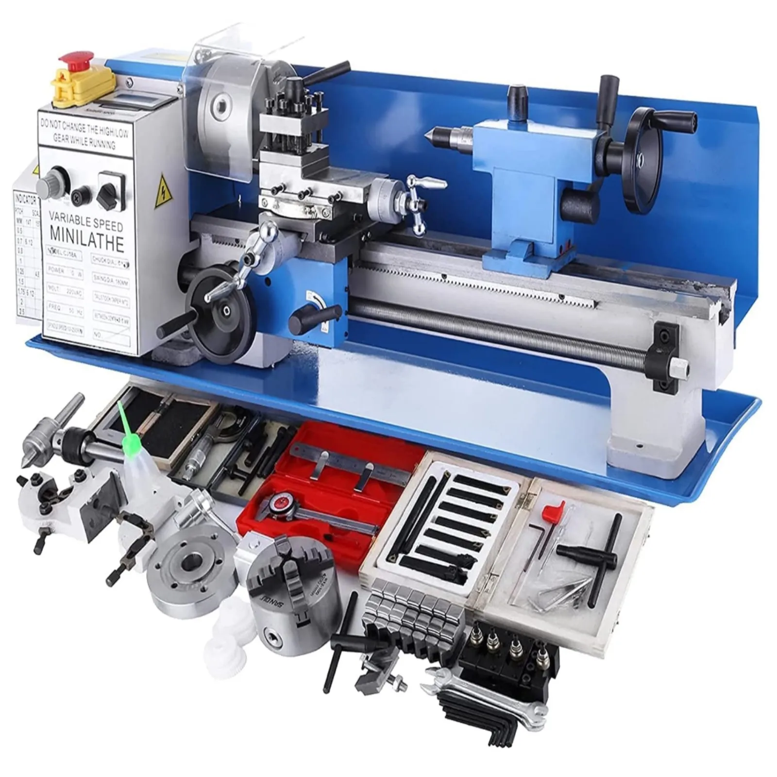 Metal Lathe 180*350mm Mini 0-2500 RPM Variable Speed Bench Top Benchtop For Turning | Инструменты