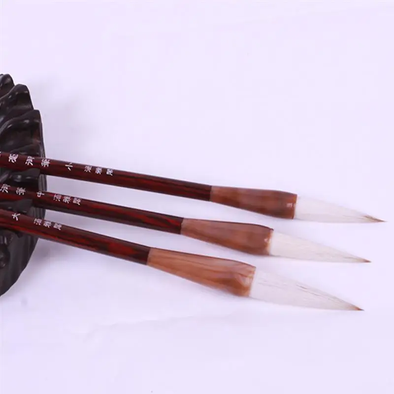 Кисти для каллиграфии 3 шт. профессиональная отличная Волчья шерсть китайская