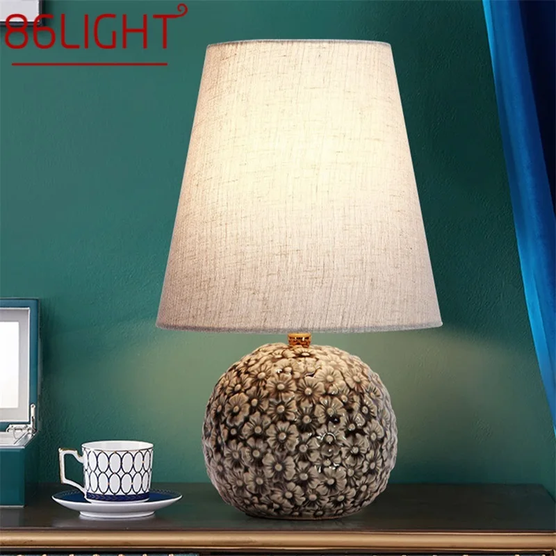 

86LIGHT Dimmer Table Desk Light Contemporary Ceramic Creative Lamp Decorative for Home Bedside