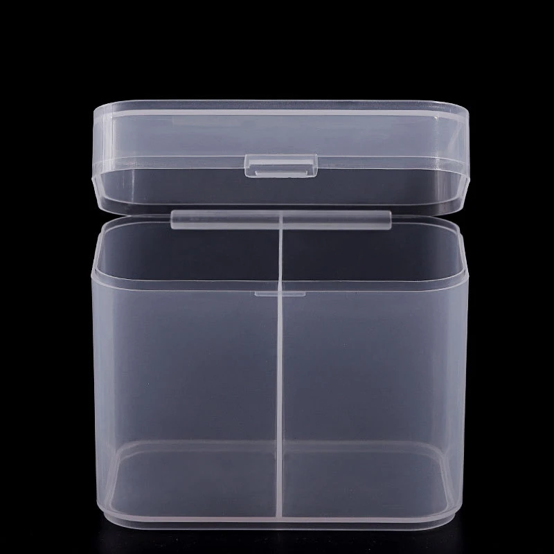 Пластиковый ящик для хранения с 2 ячейками и крышкой разгрузочный хлопковый