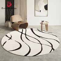 bubble kiss carpet for living room nordic modern minimalist geometric lines round area rug home decoration customized floor mats