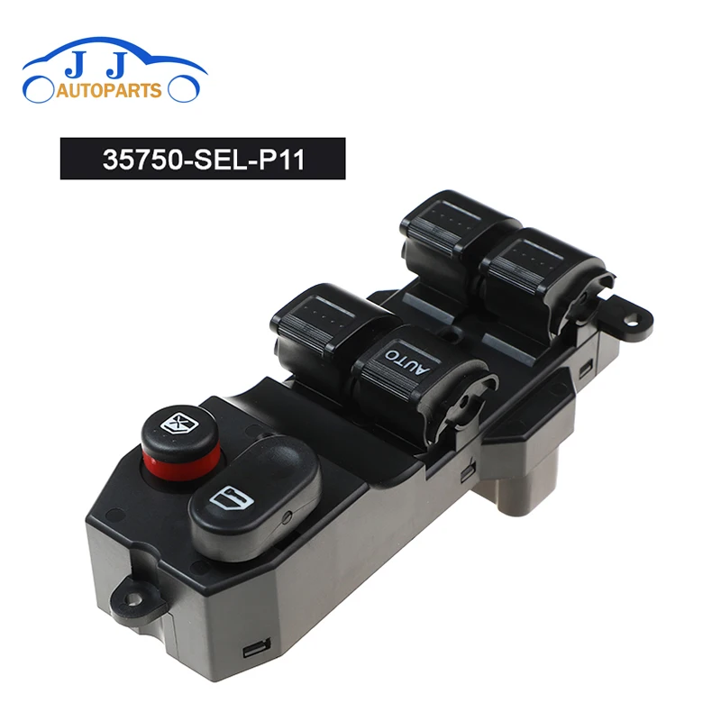

High Quality 35750-SEL-P11 New Power Window Lifter Switch For Honda Jazz 2003-2008 35750SELP11 35750-SEL-P02 35750-SEN-P11