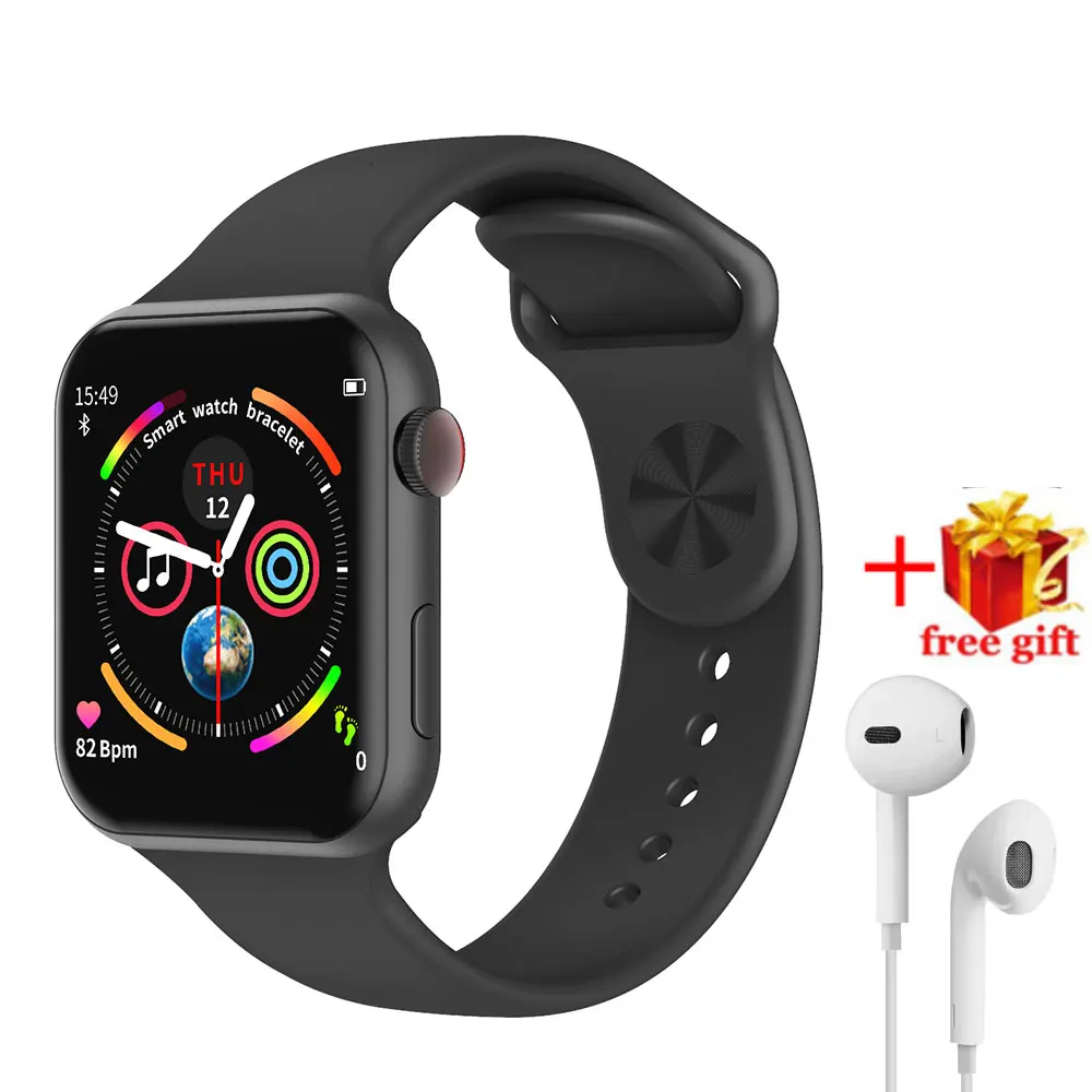 F10 Watch B Earphone F10 наручные часы, музыкальные, Bluetooth, умные часы, 1,54 дюймов, спортивные, шагомер, здоровье, умные часы для Android, iPhone, xiaomi phone PK iwo 8 4 - Цвет: F10 Watch B Earphone