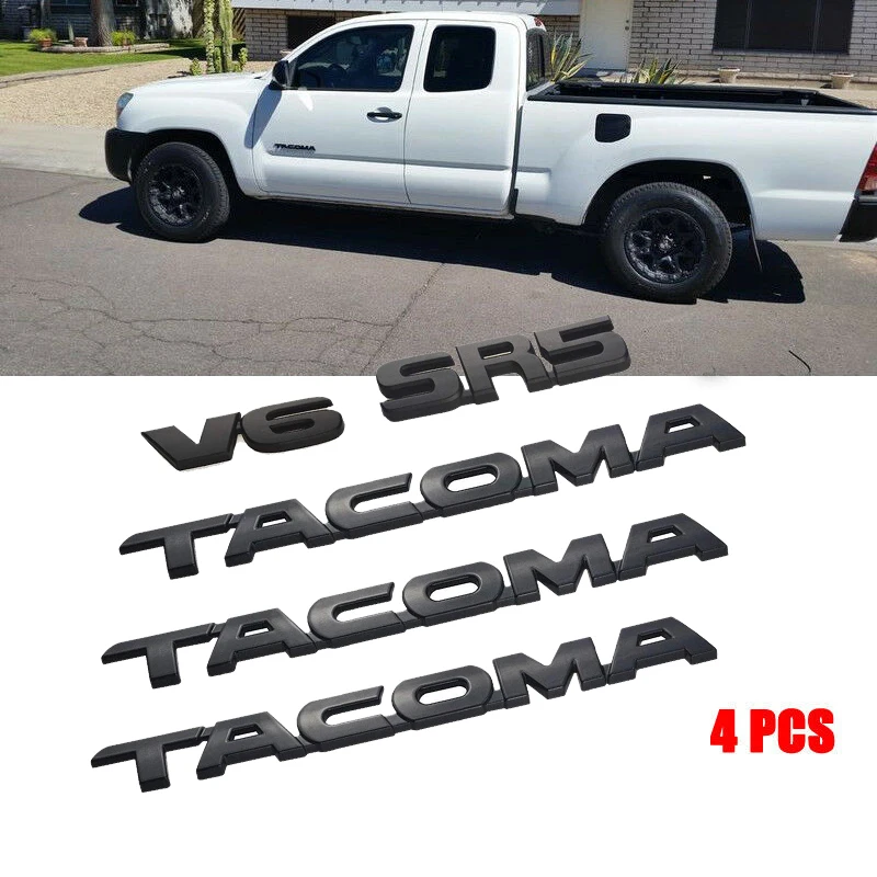 Для Tacoma V6 SR5 багажник автомобиля дверь багажника Наклейка эмблемы Стикеры значок
