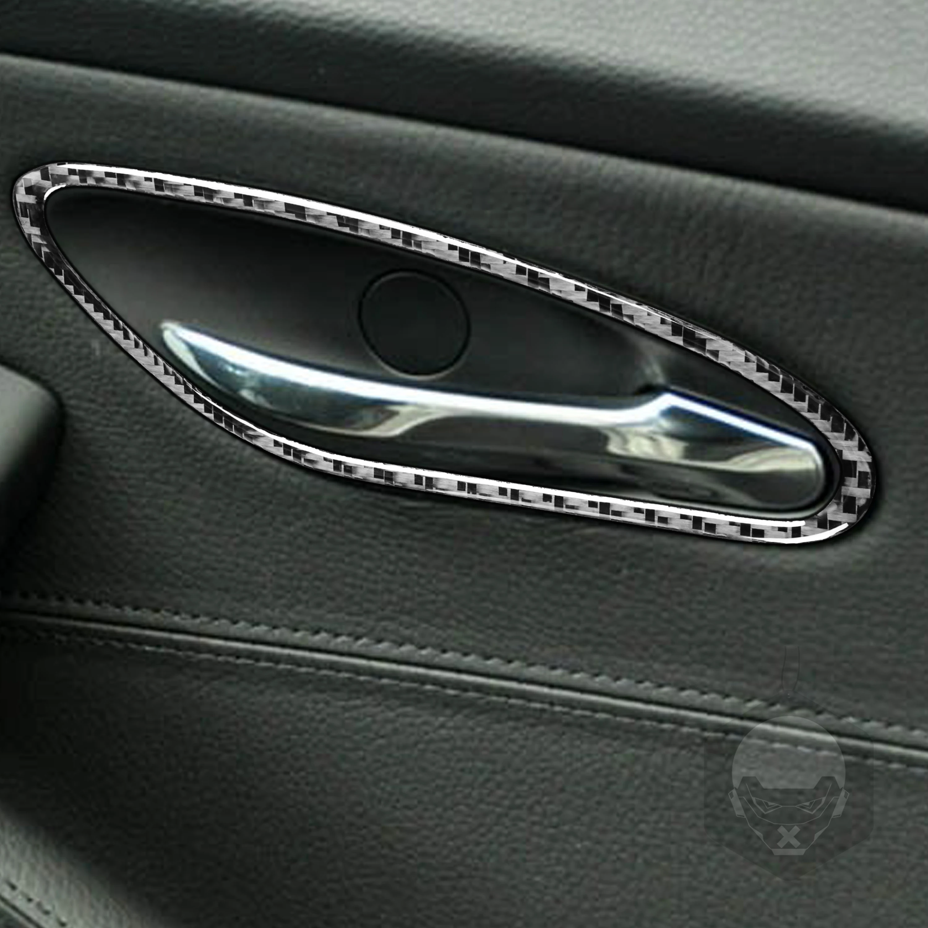 Для BMW 6 серии E63 E64 2004-2010 черные наклейки из углеродного волокна внутренняя