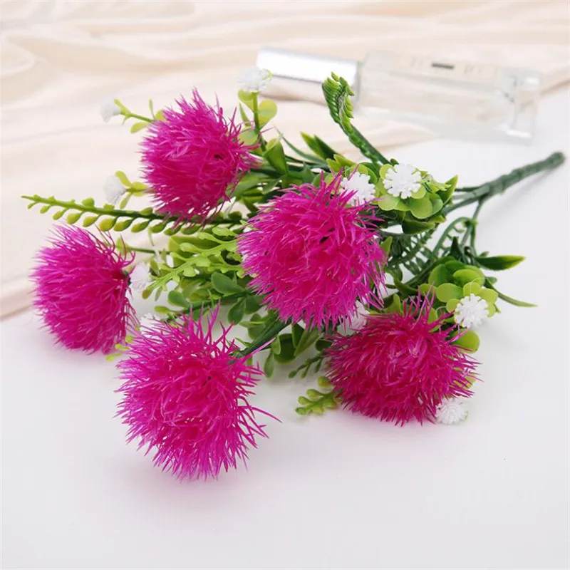 Искусственная Хризантема мяч (5 головок/пучок) 12 2 &quotлега моделирование пластик