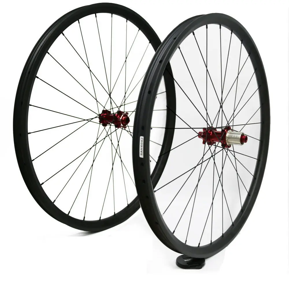 29er Углеродные MTB колеса 33 мм ширина Powerway M42 прямой Тяговый концентратор UD Matt 28