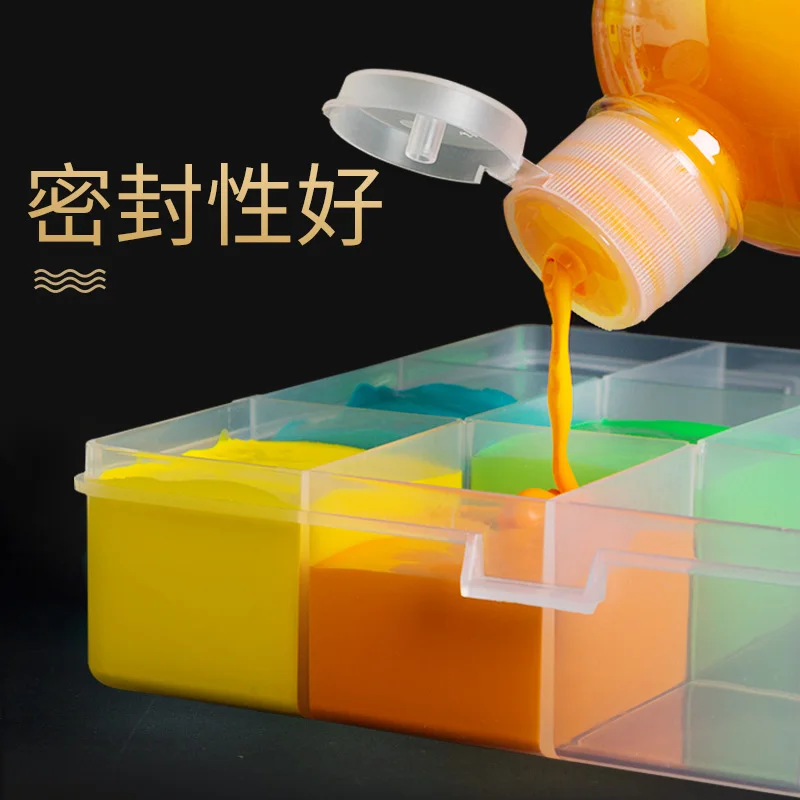 Монт марте 24 цвета гуашь бутылка с пигментом 500 мл детская Нетоксичная