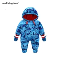 mudkingdom winter overalls for baby snowsuit infant boys girls romper baby warm jumpsuit newborn clothes kids clothing
