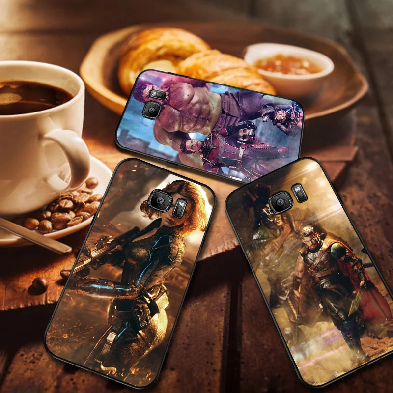 Luxury Black Case For Samsung A3 4 5 6 plus A8 9 A10 A20 30 A40 50 A60 A70 2017 M40 J6 Cover Marvel groot captain marvel | Мобильные