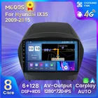 Автомобильный мультимедийный плеер, экран IPS 7862C, ОЗУ 6 ГБ, 128 ГБ, Android 11, все в одном, навигация для Hyundai Tucson 2 LM IX35 2009-2015