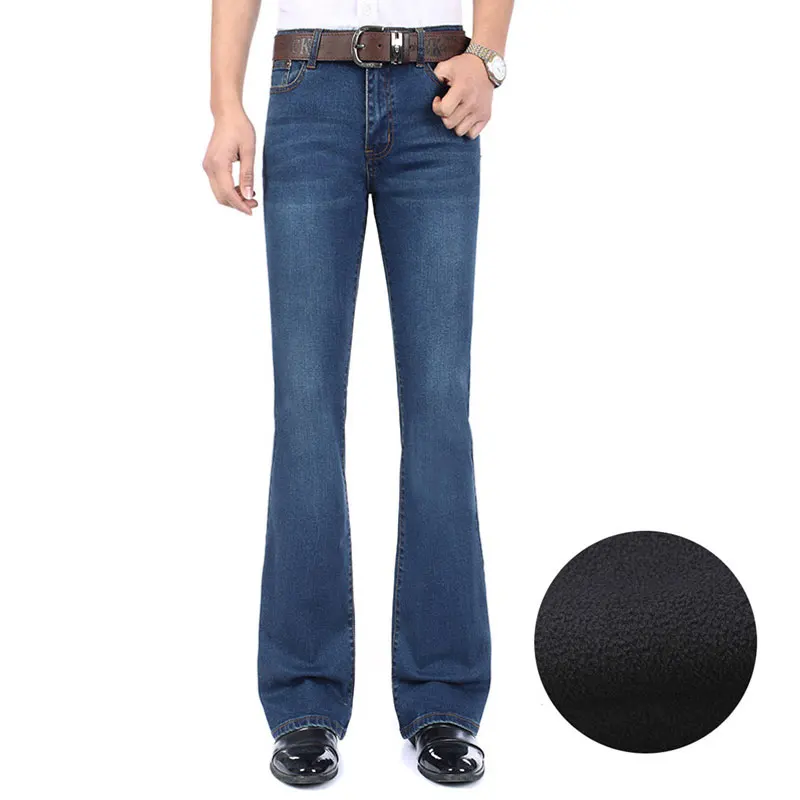 Цвет: синие Черные джинсы мужские Осень/Зима 2019 спортивные штаны со средней