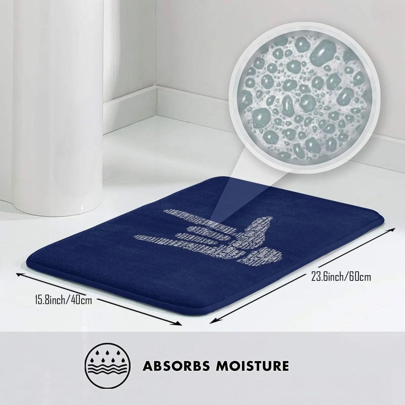 Коврик для коврового покрытия с надписью I Love You на 40 различных языках