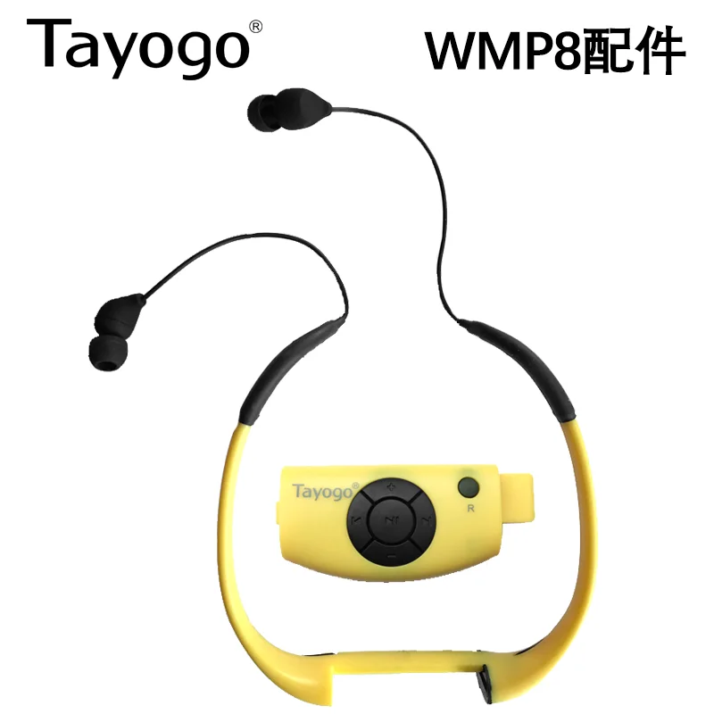 Tayogo Водонепроницаемая гарнитура Bone Замена для P8 Водонепроницаемый MP3-плеер плавательные наушники без микрофона для бега плавания MP3
