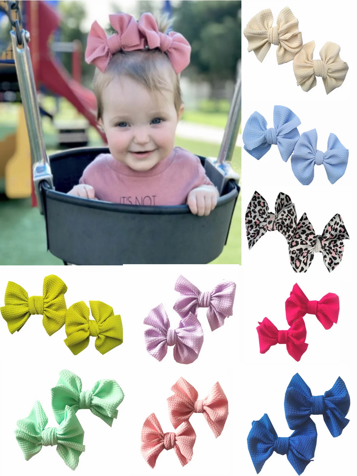 Аксессуары для волос маленьких девочек заколки с маленьким бантом малышей 2