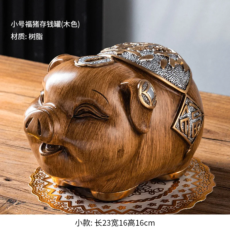 

Creative Golden Pig Piggy Bank Palace Large Capacity Hidden Safe Children Money Boxes Oversized Spaarpot Home Decoration DF50CX