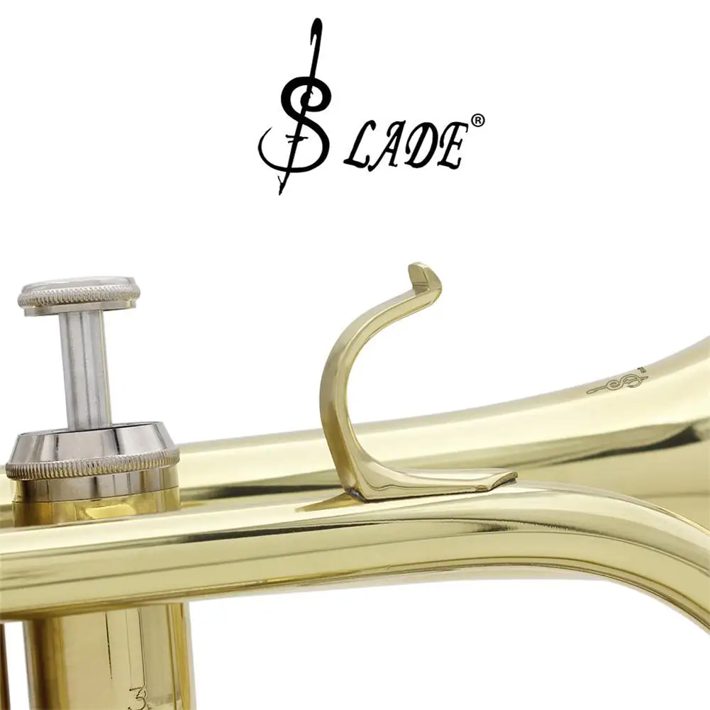 SLADE Профессиональный Золотой Bb cornet Silve ключ латунный инструмент с Чехол перчатки, Чистящая салфетка кисти
