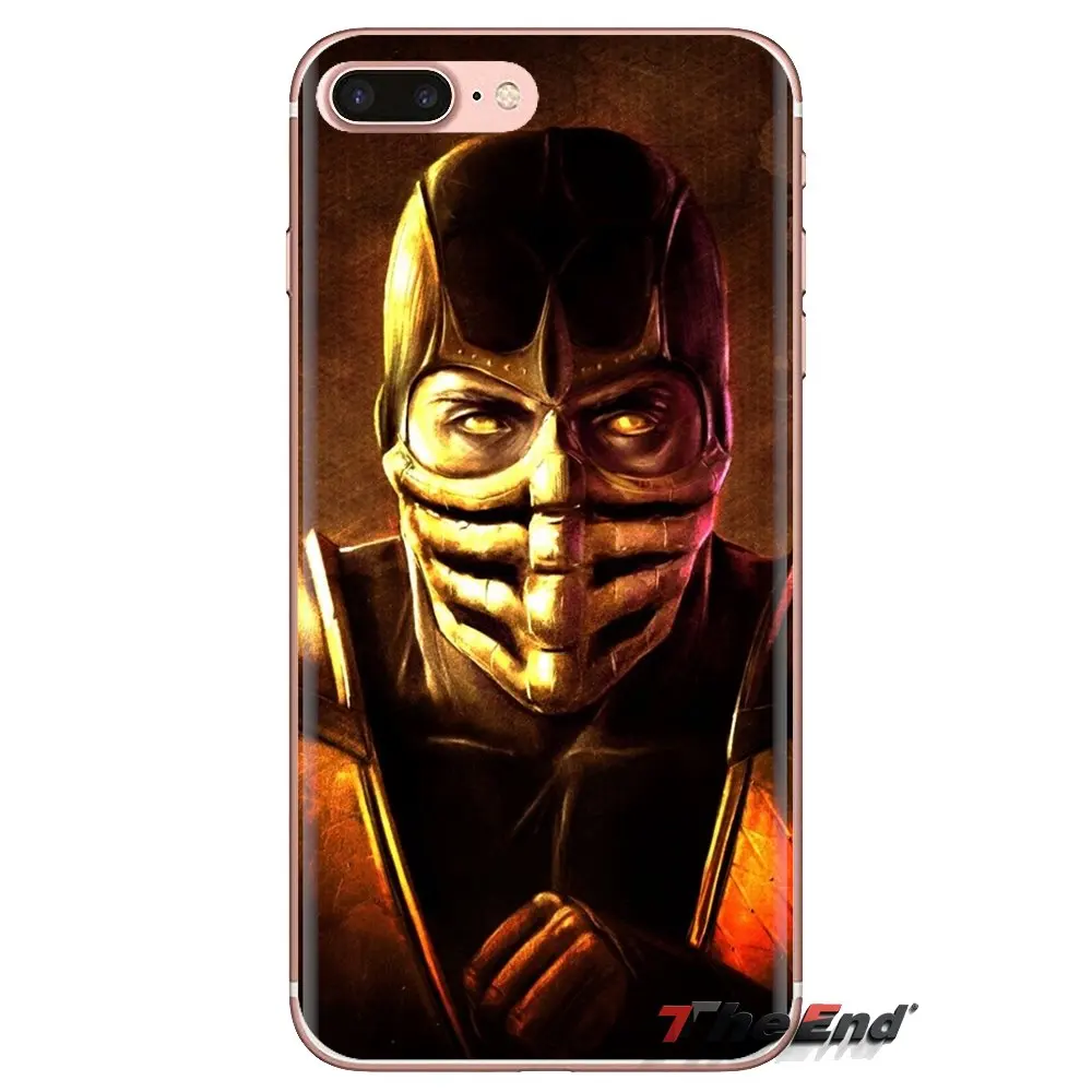 Silicone Phone Cover Bag For Xiaomi Redmi 4 3 3S Pro Mi3 Mi4 Mi4i Mi4C Mi5 Mi5S Mi Max Note 2 Mortal kombat x Scorpion Ninja |